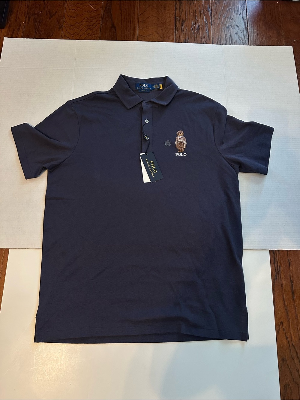 Polo Ralph Lauren Polo Bear Polo Shirt Mens M Classic Fit Navy NWT $138